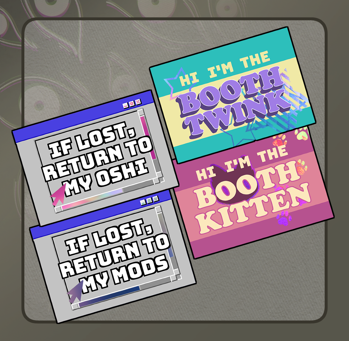 Booth Name Tags (SET 2)