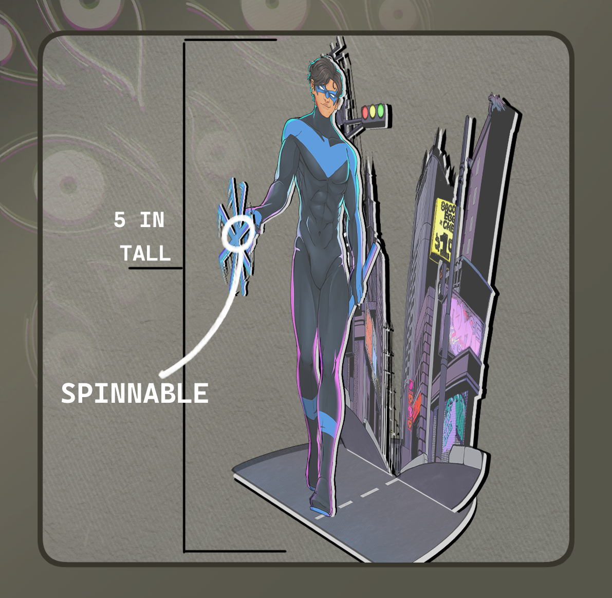 PREORDER: Nightwing Standee - Deerbits Studios